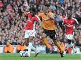 Jigsaw of Alex Song (Arsenal) Carl Henry (Wolves). Arsenal 1 0 Wolverhampton Wanderers,... from Arsenal FC
