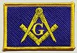 Aufnäher Patch Flagge Freimaurer - 8 x 6 cm