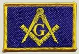 Aufnäher Patch Flagge Freimaurer - 8 x 6 cm