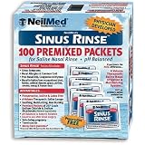 NeilMed's Sinus Rinse Pre-Mixed Packets, 100-Count Boxes (Pack of 2)