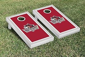 Indiana University East Red Wolves Cornhole Game Set Border Version