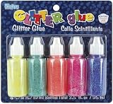 Sulyn Glitter Glue (.7 Ounces) 5 Per Package - Violet/Lime/Yellow/Orange/Hot Pink
