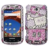 Samsung D700 D-700 Epic 4G 4-G Cell Phone Full Diamond Crystals Bling Prote ....