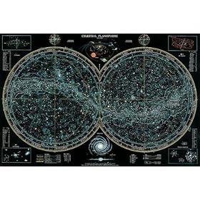 Celestial Planisphere Art Print Poster By Thomas Filsinger, 36 