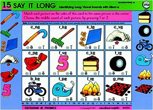 EDUCATIONAL INSIGHTS EI-8753 GEOSAFARI JR. SIGHT WORDS