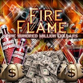 8'x8' Fire Flame Hip Hop Background Backdrop