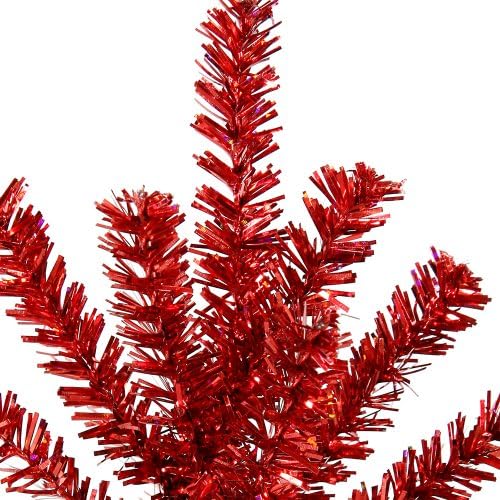 7" Red Mini Artificial Christmas Spray