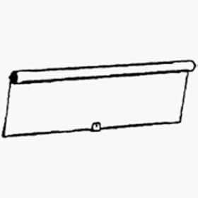 Light Weight Window Shade, 37 to 46 1 4 White