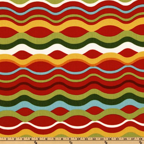 Richloom Indoor/Outdoor Variations Stripe Beachside Fabric By The Yard