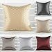 Elegant Hot Grid Throw Pillow Case Home Sofa Decorative Cushion Cover Grey