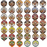 40-count Crazy Cups Flavored Coffee Single Serve Cups for Keurig K Cups Brewer Variety Pack Sampler