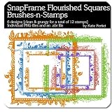 Photoshop Brushes - Snap Frame Flourished Squares Brushes and Stamps