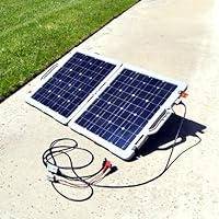 Instapark PowerBox Mars100 Fold-n-Go Portable 100-Watt Solar-powered 12V Battery Charger with Built-in Charge Controller & Cooling Fan