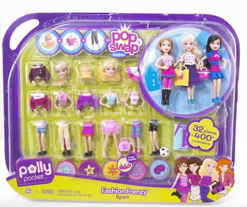 Polly Pocket Pop 'N Swap Fashion Frenzy - Sport image