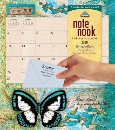 Butterflies Note Nook 2010 Wall Calendar