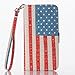 iPhone 6 Case, iPhone 6 Wallet Case Leather, ACO-UINT Premium PU Flag Pattern Leather Wallet Flip Case with Card Slots, Cash Compartment and Detachable Wrist Strap for iPhone 6 4.7