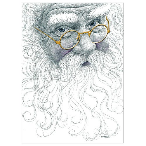 Boxed Christmas Cards - SANTA GLASSES - 16 Pack On Sale