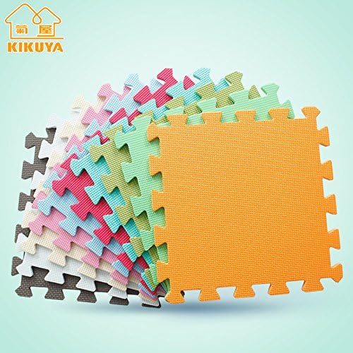 Multicoloured Play Mats for Kids Pure Colour EVA Foam Mats Flooring Mats(5 pcs/Red+5pcs/Blue+5pcs/Red+5pcs/Pink)