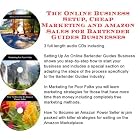 The Online Business Setup, Cheap Marketing, Amazon Sales for Bartender Guides Businesses by J Bowman J Orr
