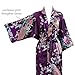 Old Shanghai Women's Kimono Short Robe - Peacock & Blossoms