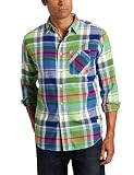 Nautica Mens Long Sleeve Plaid Shirt