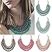 Eyourlife Hot Fashion Retro Jewelry Pendant Knit Chain Choker Chunky Statement Bib Necklace