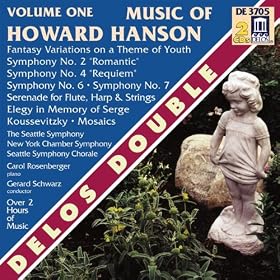 Hanson, H.: Music Of Howard Hanson, Vol. 1 - Symphonies Nos. 2 And 4 / Fantasy-Variations On A Theme Of Youth (Schwarz)