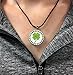 Giggle Golf Bling Golf Ball Marker With Golf Necklace for Women (Four Leaf Clover)