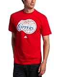 NBA Men's Los Angeles Clippers Short Sleeve T- Shirt (Red, Large)