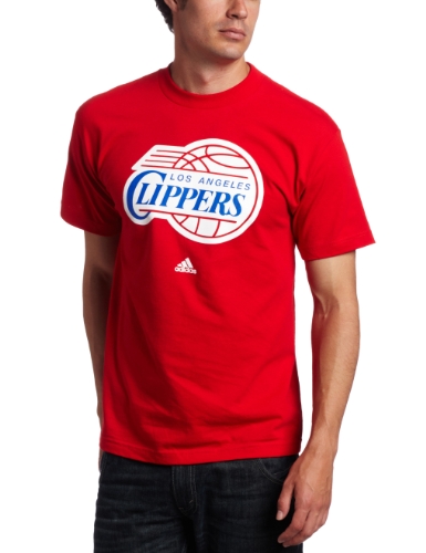 NBA Men's Los Angeles Clippers Short Sleeve T- Shirt (Red, Large)