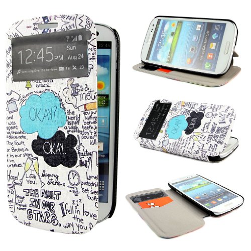 TUTUWEN E63 Painting Art Design PU leather Flip Cover Case for Samsung Galaxy S3 III i9300