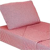 Tadpoles Basics Red Gingham Coverlet
