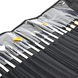 20pcs Nail Art Design Brushes Set, Dotting Pens, Marbling Detailing Painting Tools Kit with Roll-Up Pouch-Professional Nail Art Supplies for For Women Girls Teens Kids Available