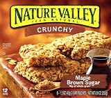 Nature Valley Crunchy Granola Bars, Maple Brown Sugar, 12-Count Boxes (Pack of 6)