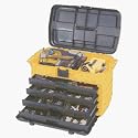 Plano Molding 858 21-Inch Tool Box with Drawers, Graphite Gray with Iron Yellow
