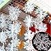 Malloom 30Pcs Christmas Tree Hanging Snowflake Decoration White Snowflake Orngament