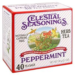Celestial Seasonings Herb Tea, Peppermint, 40-Count Tea Bags (Pack of 6)
