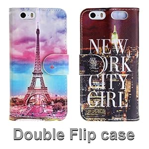 PpIiNnKk , Fit iphone 5 5S , DOUBLE USE Eiffel Tower and New York ...