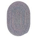 Twilight Federal Blue Oval Braided Rug
