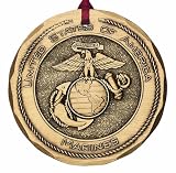 Hand Made in America Marine Corps Military Christmas Ornament