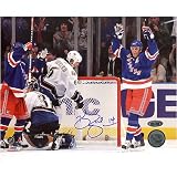 Brendan Shanahan Autographed Arms Raised Celebrates Career Goal #600 8x10 Photograph