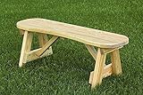 Pressure Treated Pine 42" Curved Seat Bench Amish Made USA- Unfinished