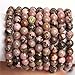 6mm Round Rhodonite Gemstone Beads Strand 15 Inch,Jewelry Making Beads