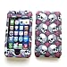 Apple iPhone 3G & 3GS Rubberized Snap-On Protector Hard Case Image Cover "Skull 'N Roses" Design