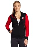 NBA Women's Portland Trail Blazers Originals Court Series Track Jacket (Black/Red, Large)