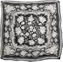 Jessica Simpson Women's Studded Flower Square Scarf, Black White, One Size