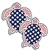 Stars and Strips Sea Turtle Sticker Custom Printed Die Cut Vinyl Graphics Car Truck Laptop Phone Book