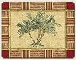 Large Cutting Board ~ Palm Tree picture ~ made of tempered glass ~ code 282
