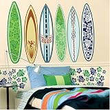 Surfboard Surf's Up Boys Room Wallpaper Border Wall Mural
