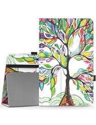 PC Accessory: MoKo Samsung Galaxy Tab A 10.1 Case - Slim Folding Cover Case for Samsung Galaxy Tab A 10.1 Inch (SM-T580 / SM-T585) Tablet 2016 Release, Lucky TREE - MoKo